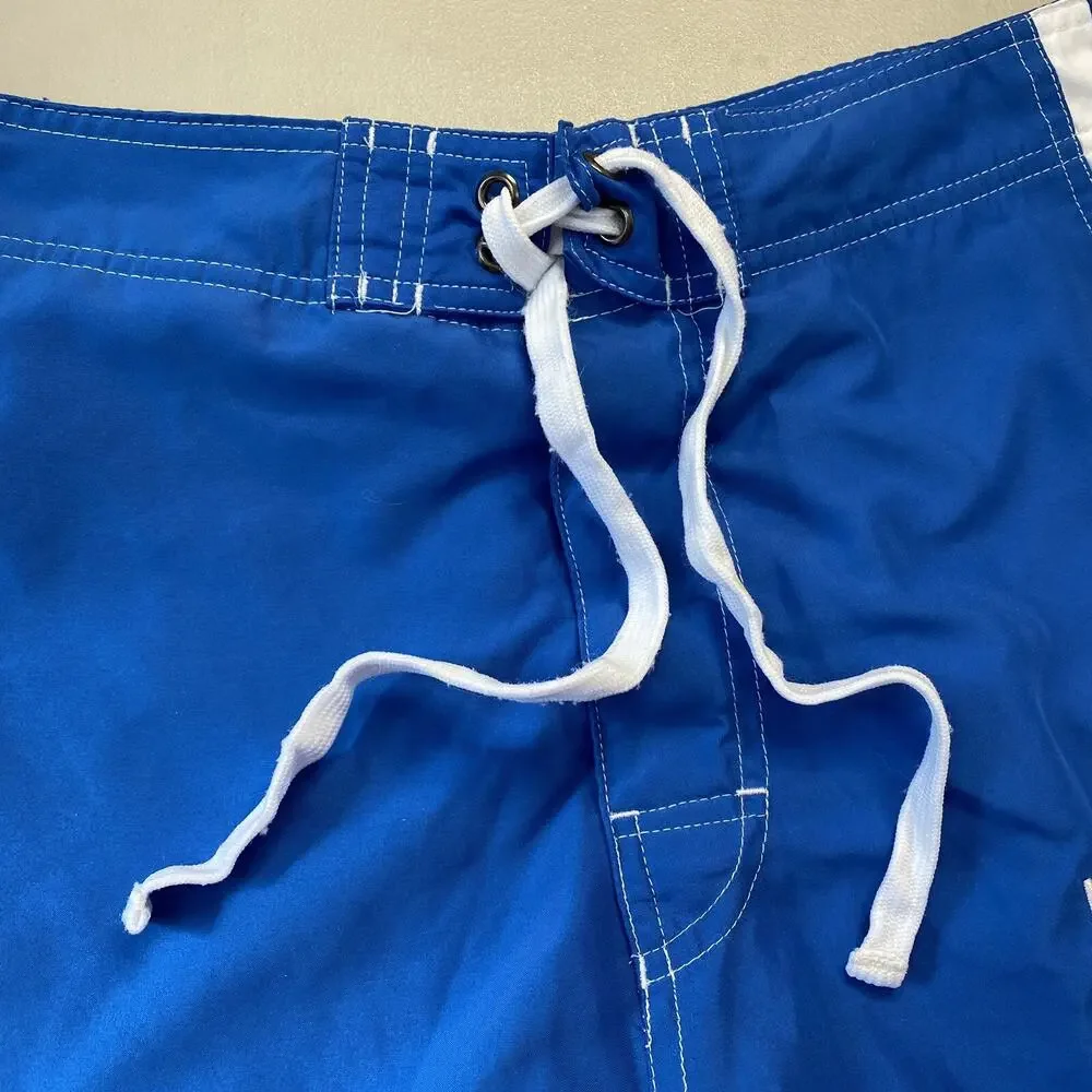 Duke Blue Devils NCAA Board Shorts M Mens Mesh Lined KA‎ Long Leg 34x10 Vintage